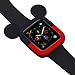 Yu store Lovely Cartoon Mouse Ears TPU Protective Cover for I Watch 40mm and 44mm, Soft Silicone Protector Bumper Frame Protective Double Color Case for iWatch Series 4 Girls Boys (Red, 44MM)
