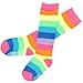 Angelina Unisex Kids Girls Boys Rainbow Striped Knee High Sock (1-Pair), 2540A_6-8
