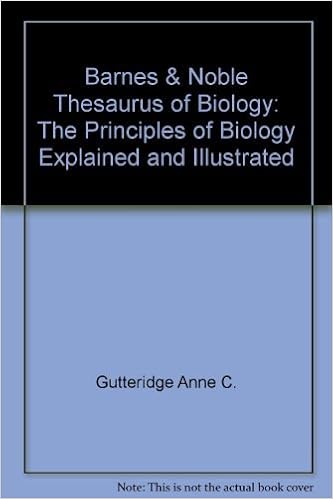 Barnes Noble Thesaurus Of Biology The Principles Of Biology