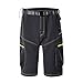 Ynport Men's Fast Dry Loose Fit MTB Shorts Mountain Bike Cycling Pants with Belt(No Padding) Black