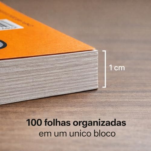 Mega Bloco Bingo Laranja 100 Folhas 1500 Combinações para Jogos | Premium