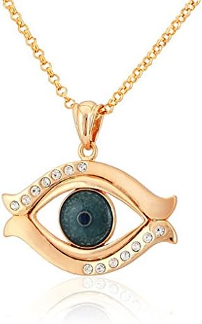 Us-DeSiGn : big eyes Pendants 18K Real Gold Plated Rhinestone crystal Necklaces Pendants For / Men Jewelry P553