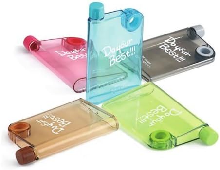 Multi Adheesh Homes Plastic A5 Notebook Water Bottle (380 ml, Multicolour)