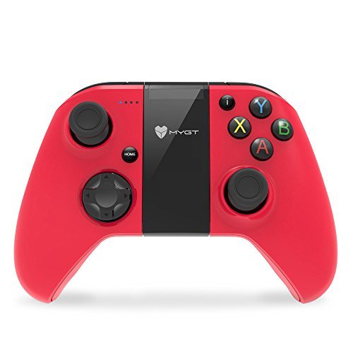 MYGT Wireless Gaming Controller Gamepad for Android Smartphone Windows PC PS3 VR TV Box (Red)