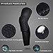 AceList 2 Pcs Sleeves Sports Knee Pads Compression Leg Sleeve for Basketball, Volleyball, Football, Contact Sports and Gift for Daughter Son Boyfriend Girlfriend - Size S M L XL White & Black