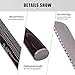 Boxtree Bread Knife Japanese High Carbon Alloy Steel, Cook Bread Knife 8 Inch Serrated, Sharp Kitchen Knife with Pakkawood Handle