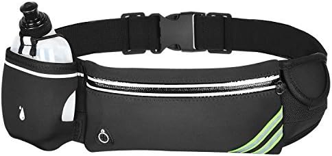 CUH Running Hydration Belt with a BPA Free 10oz Water Bottle Fits Most Smartphones for Travelling