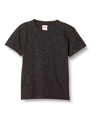 [ユナイテッドアスレ] 5.6オンス ハイクオリティー Tシャツ キッズ 500102 ヘザーブラック 120