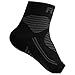 FEATOL Plantar Fasciitis Socks with Arch Support, Compression Foot Sleeves ｜Relieves Achilles Tendonitis, Joint Pain, Swelling, Heel Spurs, Better Than a Night Splint (Black, Large)
