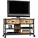 Better Homes Gardens Rustic Country Antiqued Black/Pine Panel TV Stand TVs up to 52