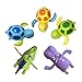 JollySweets Turtles Hippo Crocodile Wind Up Toys Floating Bath Toys 5 Pcs, Bathtub Toys for Toddlers, Clockwork Water Toys Swimming Toys Boys and Girls