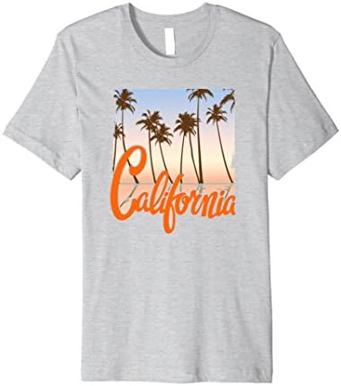 Mens Distressed 70's Retro California Beach Summer Tee Shirt 3XL Heather Grey
