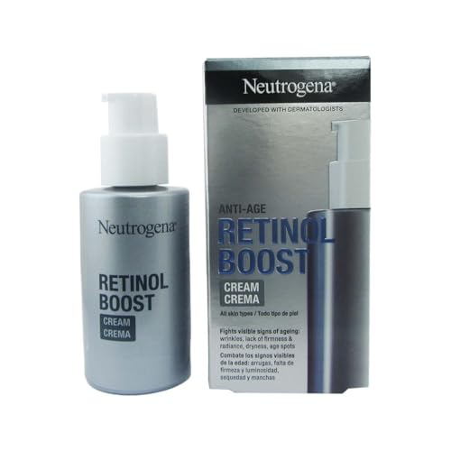 Retinol Boost Crema Viso con Retinolo Puro, Crema Viso Antirughe leggera ad assorbimento rapido per una pelle giovane e sana, Adatta a tutti i tipi di pelle, 1 x 50 ml
