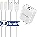 iPhone Chargers iPad Chargers, MAILESI 10W 2 Port Plug Travel Wall Charger Adapter with 2-Pack 6.6-Feet Lightning Cables Charge Sync Compatible with iPhones and iPads