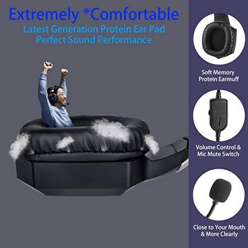 image for ONIKUMA Gaming Headset Stereo PS4 Headset with Flexible 360°Mic Surr