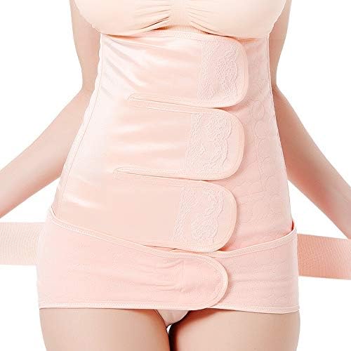 Uioy Postpartum Belt C Section Recovery Belly Band Abdominal Binder Post Surgery Girdle After Pregnancy Belly Wrap (Color : Pink, Size : M)