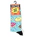 Oooh Yeah Socks ! - Mens Crew - Donut Magic Blu,Large