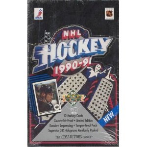 1990-91 Upper Deck English Low # Hockey Wax Box