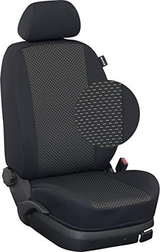 ukatex Custom Seat Covers/Back Seat Cover Hatchback (Backrest and Bank 2/3: 1/3 Divided) - 110. Fabric Sienna/Fabric Black