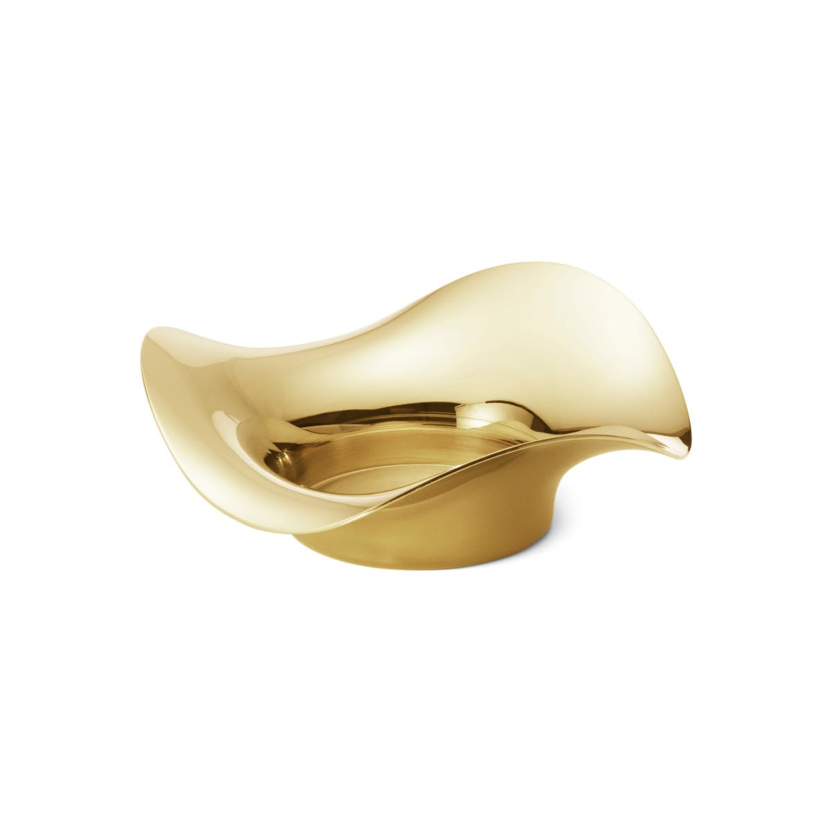 Georg Jensen Cobra Pillar Candleholder, Gold