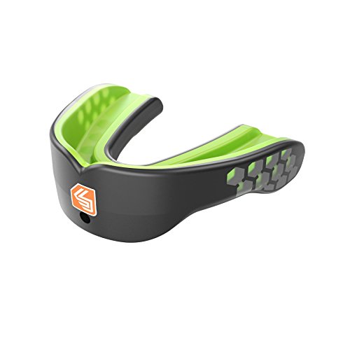 Shock Doctor Gel Max Power Mouth Guard Sports, 1 Sports Mouthguard for Football, Lacrosse, Basketball, Boxing, MMA, Jiu Jitsu, Includes Detachable Helmet Strap, Youth & Adult - Thumbnail 6