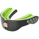 Shock Doctor Gel Max Power Mouth Guard Sports, #1 Sports Mouthguard for Football, Lacrosse, Basketball, Boxing, MMA, Jiu jitsu, Includes Detachable Helmet Strap, Youth & Adult, LIMTENSITY, FLAVORED