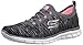 Skechers Sport Women's Glider Deep Space Fashion Sneaker,Charcoal/Coral,9 M US