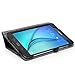 WOFALA Samsung Galaxy Tab A 8.0 Case - Ultra Slim Lightweight Smart Cover Stand Case With Auto Sleep/Wake Feature For Samsung Galaxy Tab A Tablet (8.0 inch Display, 2015 Version)-Black