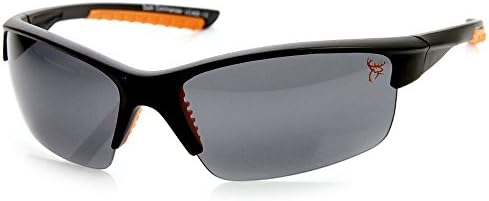 Buck Commander BC-HF Half Frame 100% UV Protection Sunglasses - Black &amp; Orange