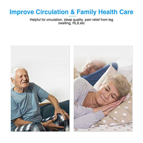 FIT KING Leg Massager for Circulation Air Compression Foot and Calf Massager with Handheld Controller 2 Modes 3 Intensities (with 2 Extensions) - Thumbnail 3