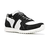 VALENTINO Men's Black Leather Fabric Sneakers Shoes - Size: 8 US