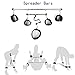 titivate Spreader Bars Restraints Sports Tools Steel Bars for Women and Couple