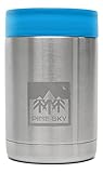 Stainless Steel Can Cooler by Pine Sky - Vacuum Insulated, Double Wall Holder Fits 12oz Cans and Bottles (Sky Blue)