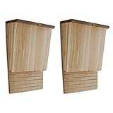 Festnight Set of 2 Bat House Shelter Solid Wood Mosquito Control 8.7