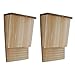Festnight Set of 2 Bat House Shelter Solid Wood Mosquito Control 8.7