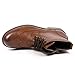 Metrocharm MC002 Men's Lace up Wing Tip Formal Dress Casual Fashion Boots (10.5, Brown)