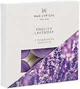 Wax Lyrical Scented Tealight Candles English Lavender Box of 9 Silver view 6