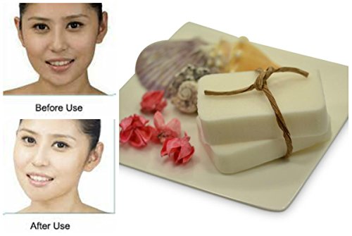Geisha San-Glutathione & Kojic Acid Whitening Bleaching-Natural-Skin Lightening Soap-Highly Effective For Scar Removal- Anti-aging,Tea Tree Oil,Rosehip,Vitamin B3,Goat Milk,Lavender(2 BARS)