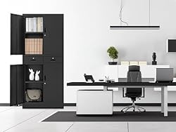 BESFUR Metal Cabinet, Garage Storage Cabinet with