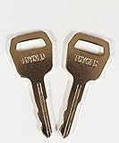Pair (2 keys) Keyman Toyota Forklift Key-Old Style-Ignition key for Toyota Forklift (Old), Part Number TOYOLD