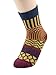 Zando Womens Super Thick Merino Ragg Knit Warm Wool Crew Mid-Calf Winter Socks J Wave-5 Pack