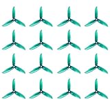 DALPROP Cyclone Pro T5046C 5Inch 3-Blade Propeller 5046 CW/CCW Props for FPV Racing Quadcopter Drone Emerald-Green (16pcs)
