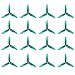 DALPROP Cyclone Pro T5046C 5Inch 3-Blade Propeller 5046 CW/CCW Props for FPV Racing Quadcopter Drone Emerald-Green (16pcs)