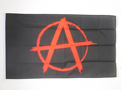 Bandiera Anarchia 3x5 Piedi, Stampata, Poliestere 100%, Trade Winds, Per Garage O Manifestazioni - Foto 2