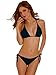 Bandeau Swimwear Hot Halter Push Up Swimsuit Bikini Lingerie Black