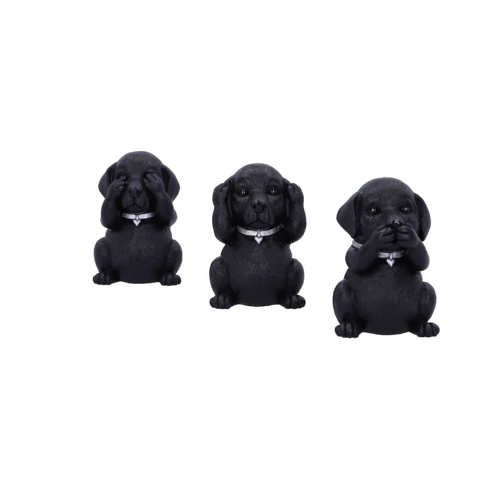 Nemesis Now Three Wise Labradors, Black, 8.5cm,B5881V2 — image 1