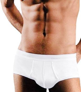 DKNY 2 Classic Hip Trunk White Large New 100% Cotton
