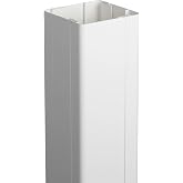 Weatherables 4x4 Vinyl Post Wrap &ndash; Weatherproof Premium Outdoor Vinyl Porch Post Wrap for Quickly Refreshing Existing Deck, Patio, and Porch Posts (4"x4"x96", White)