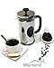 [1 Liter, 34 Oz] Gourmet Stainless Steel French Press Coffee Maker Tea Maker, Coffee Press (Chrome)
