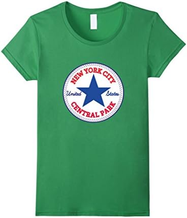 Women's New York City - CENTRAL PARK T-Shirt Big Apple Tshirt Medium Grass